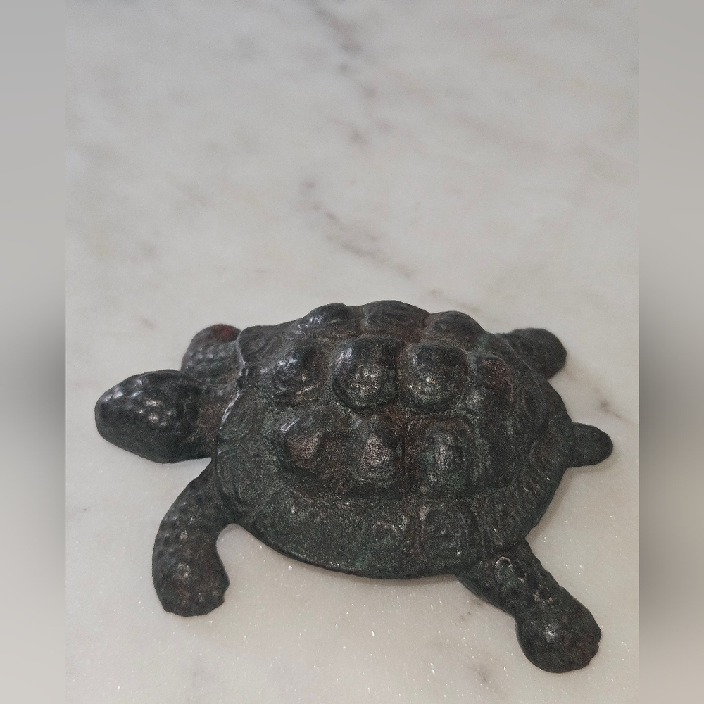 Iron Turtle Niagra Furnace Solid Beautiful! Beach Nautical Home Decor Vintage! - Picture 3 of 5